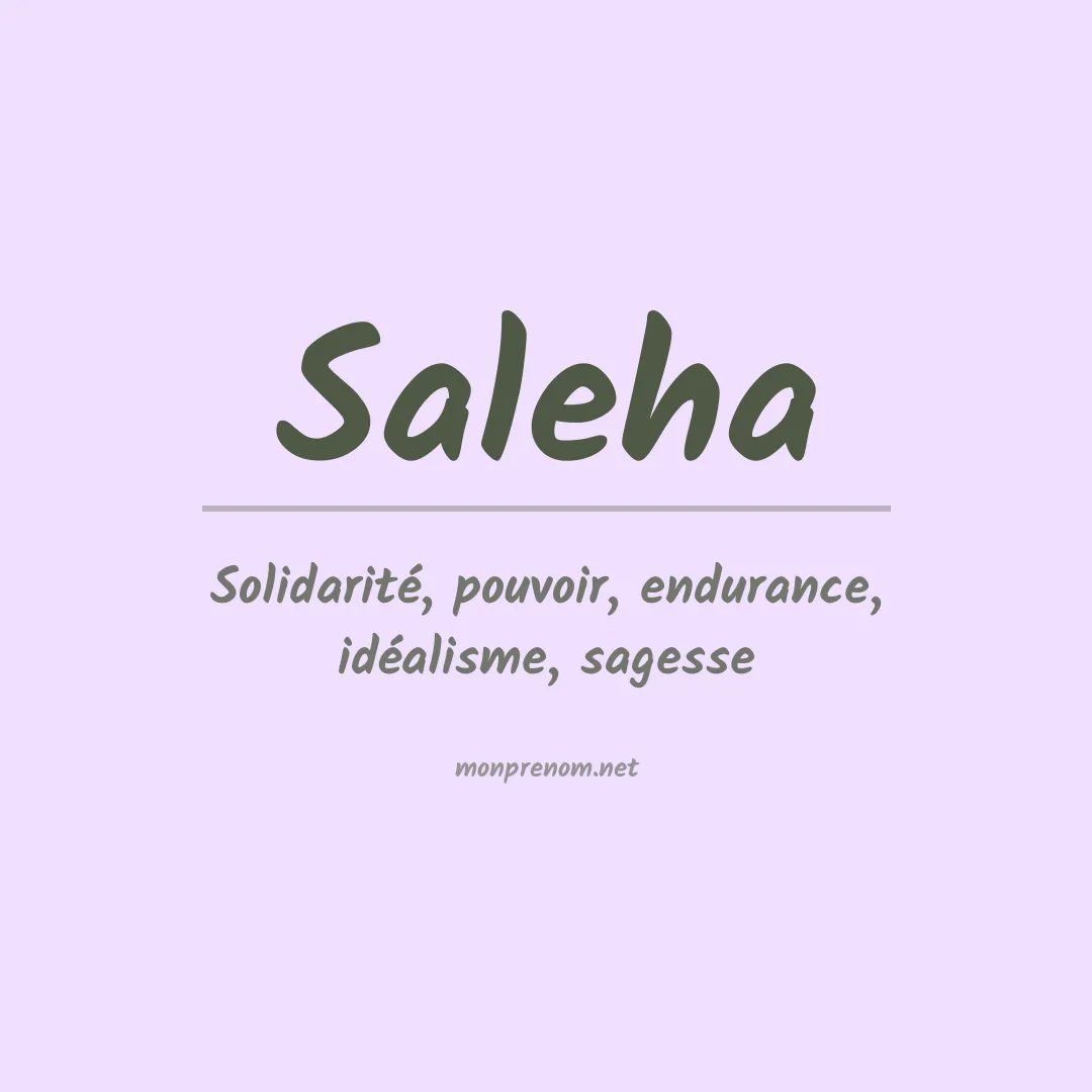 Prénom Saleha