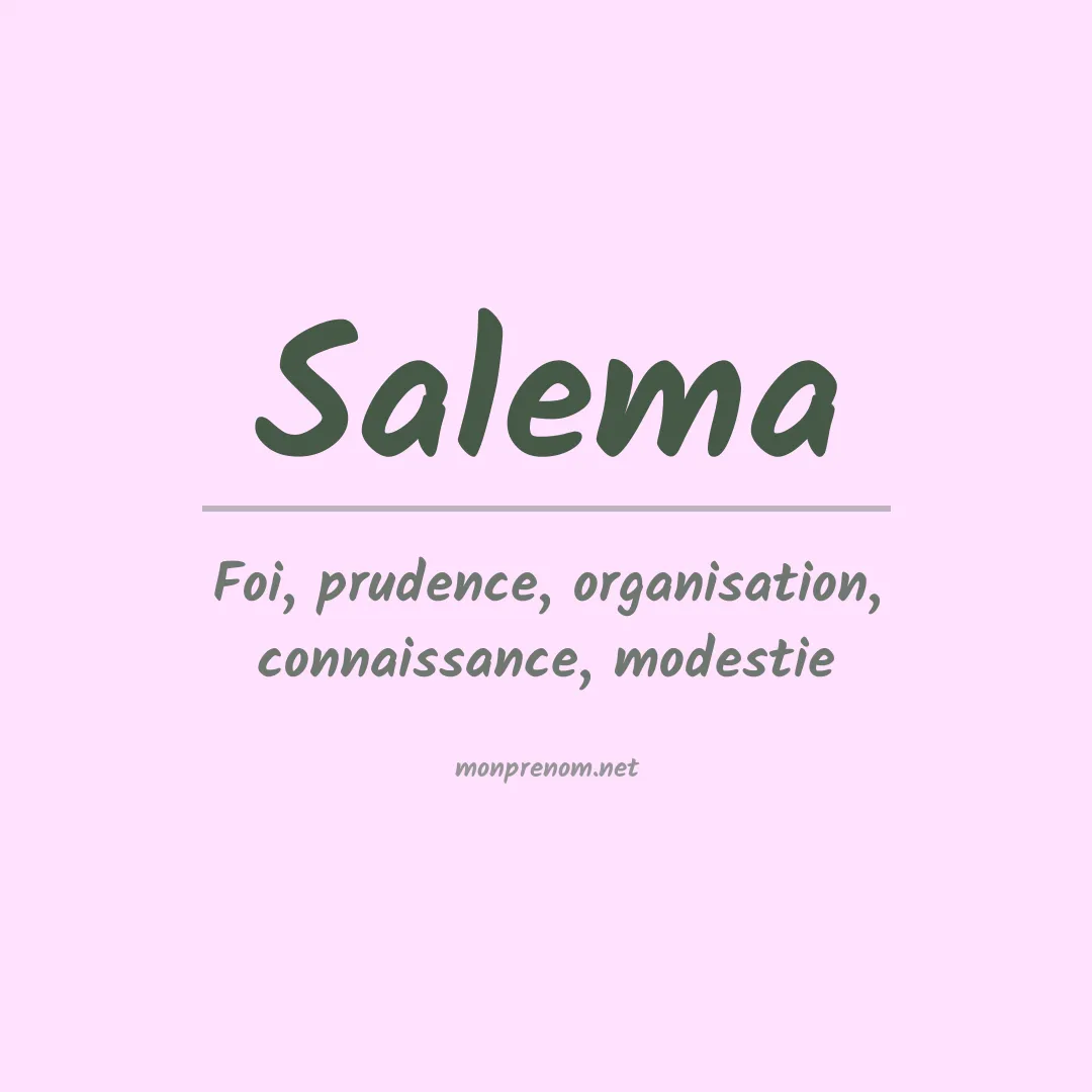 Prénom Salema