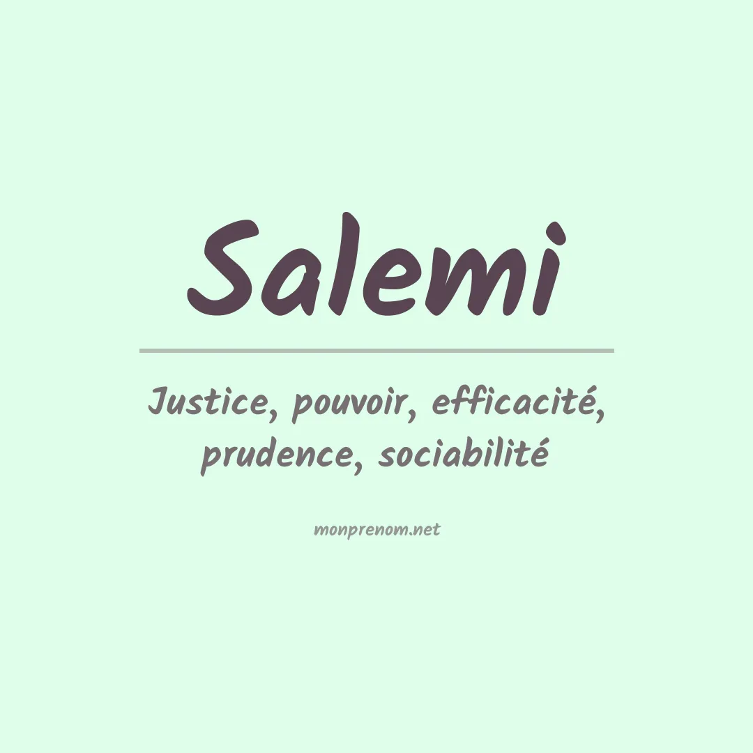 Prénom Salemi