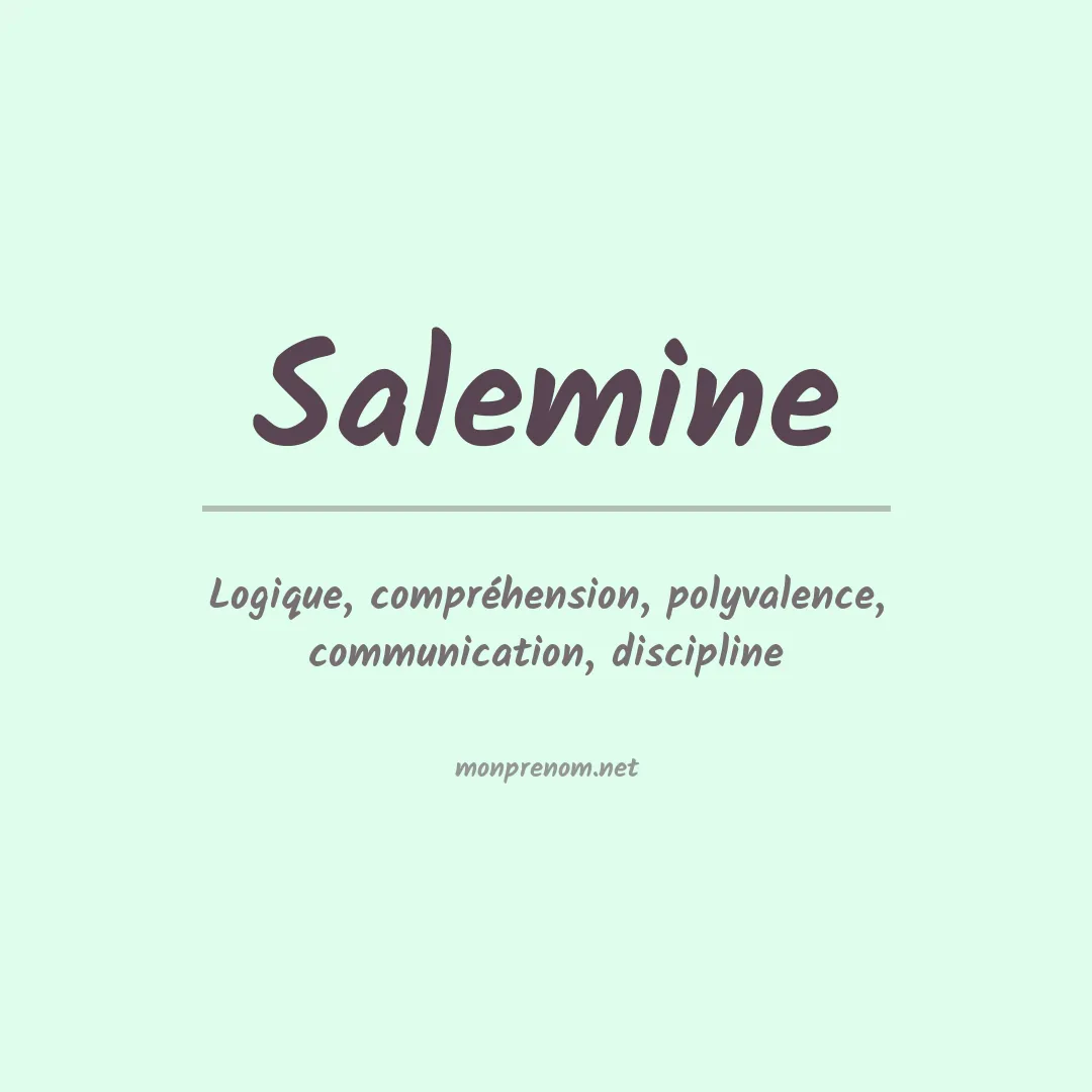 Prénom Salemine