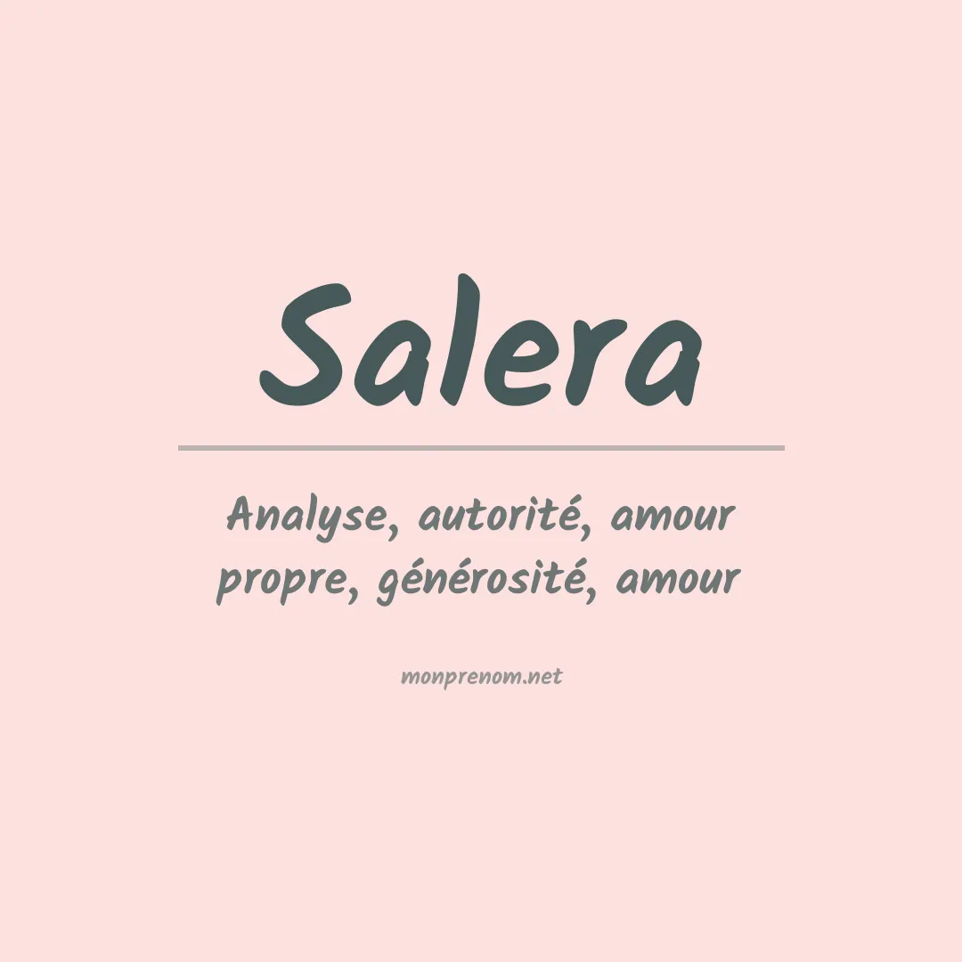 Prénom Salera