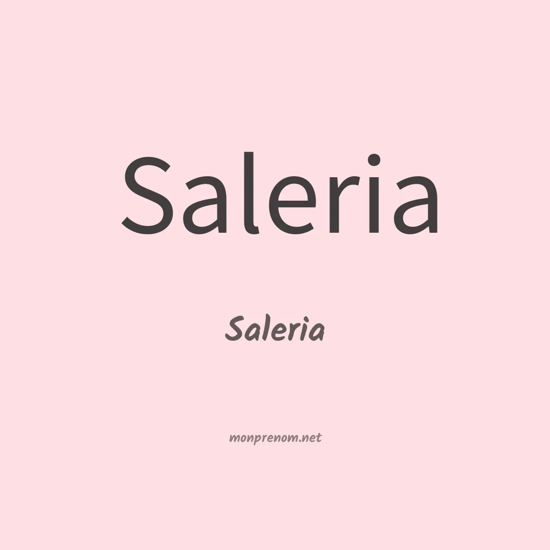 Saleria en chinois