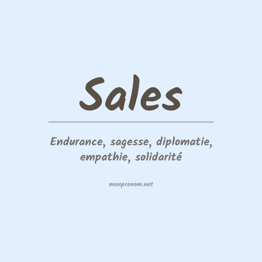 Prénom Sales