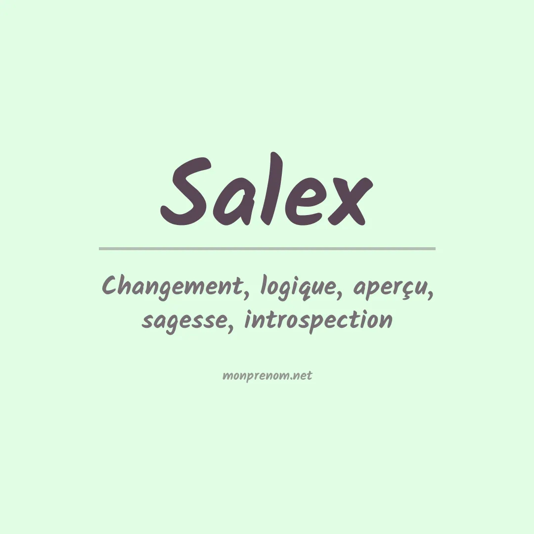 Prénom Salex