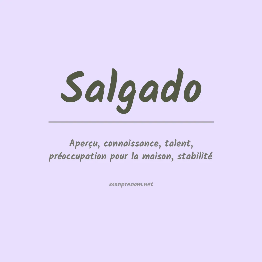 Prénom Salgado