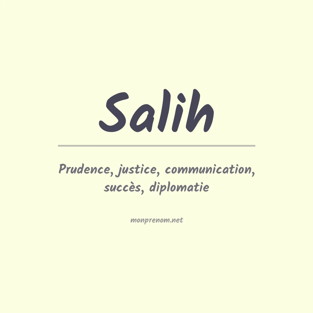 Prénom Salih