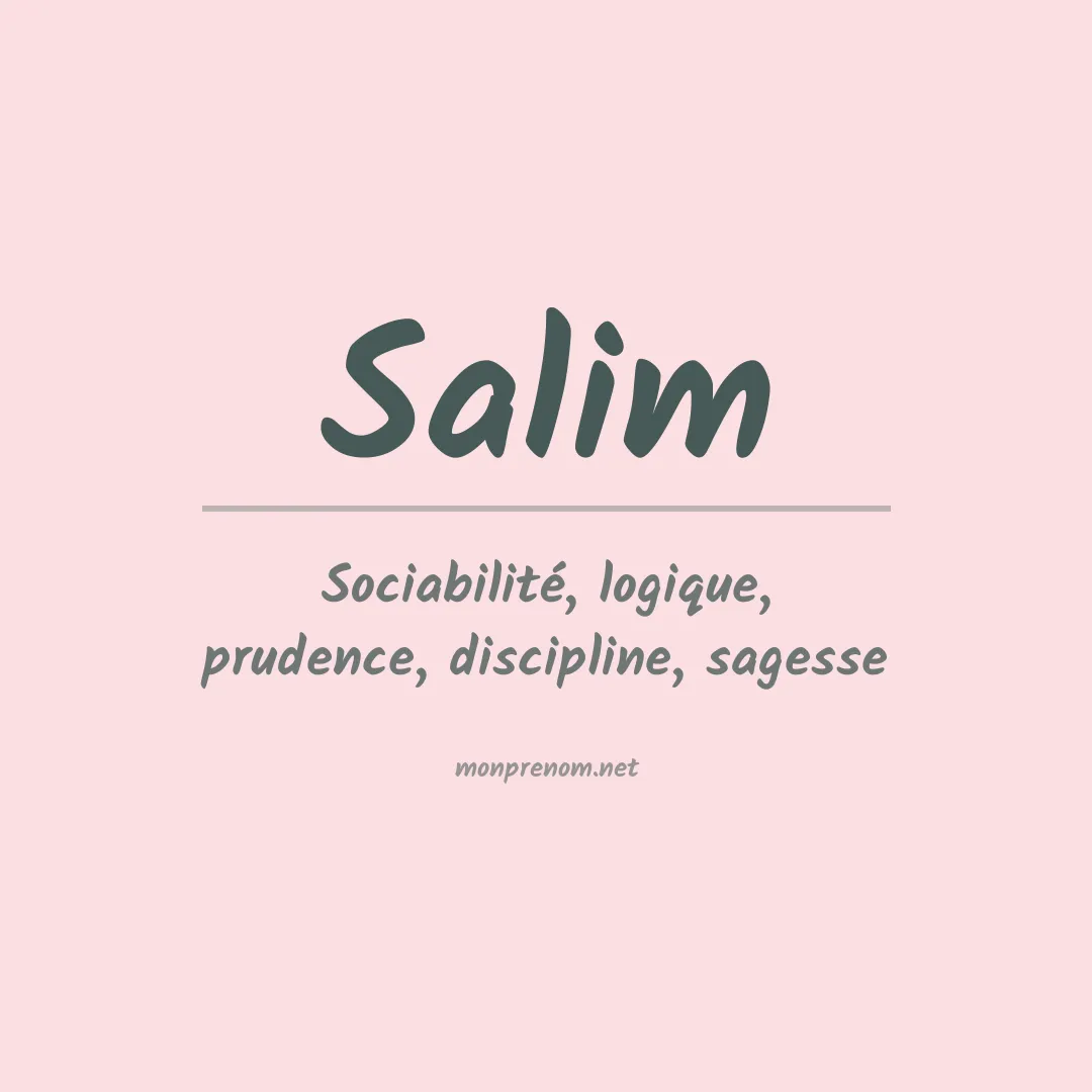 Prénom Salim