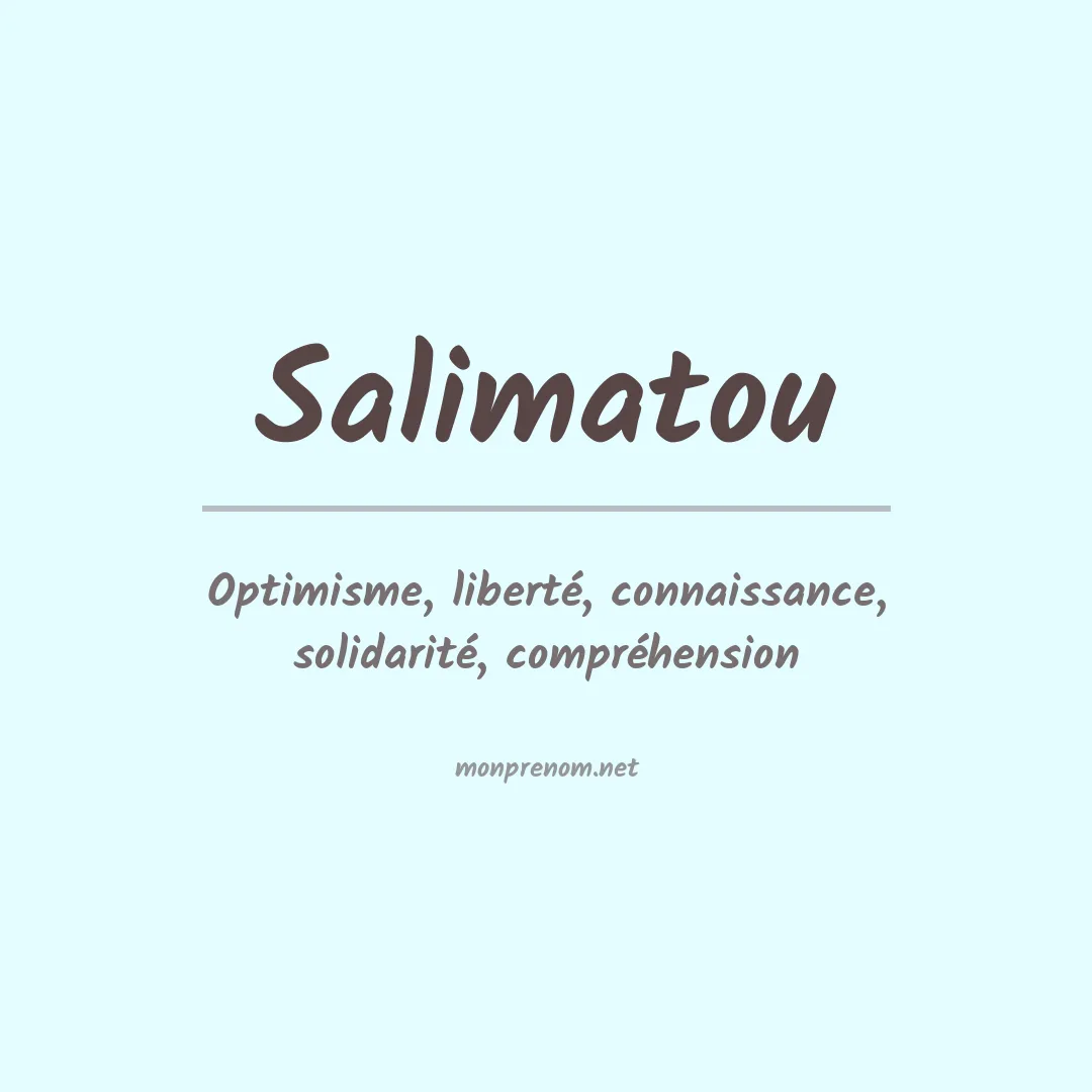 Prénom Salimatou