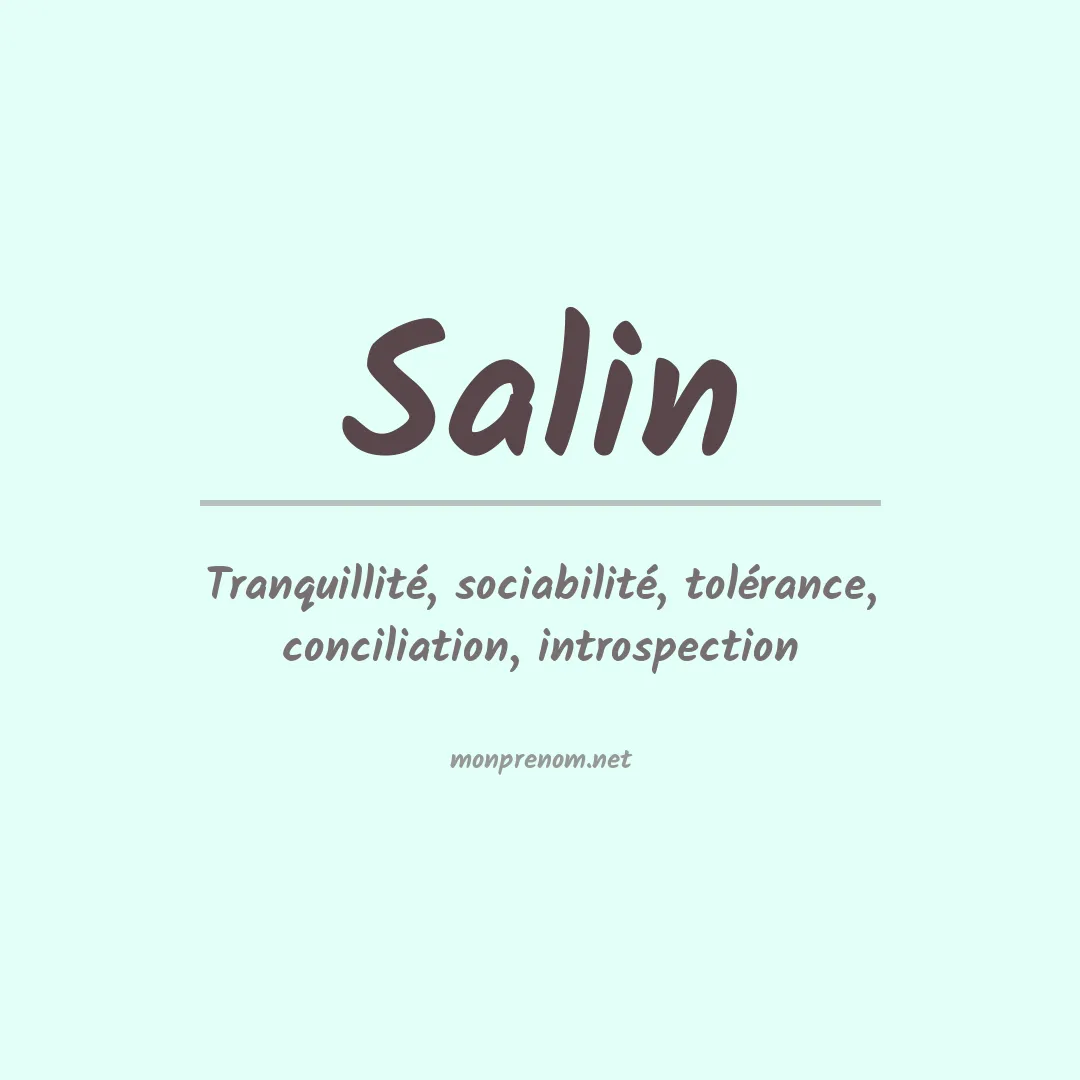 Prénom Salin