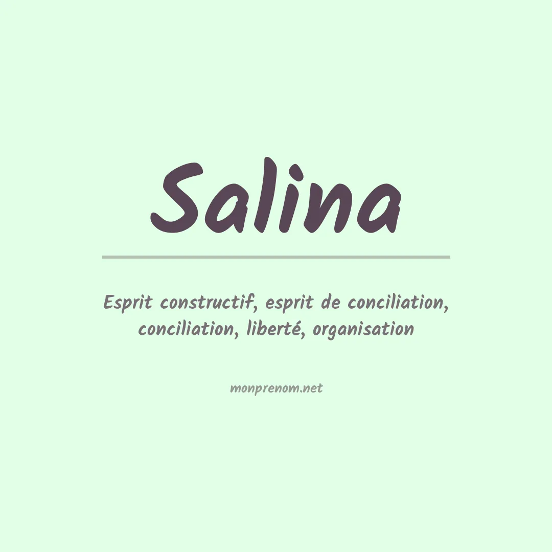 Prénom Salina