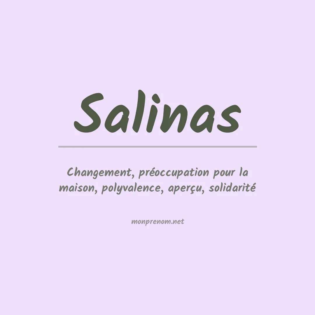 Prénom Salinas