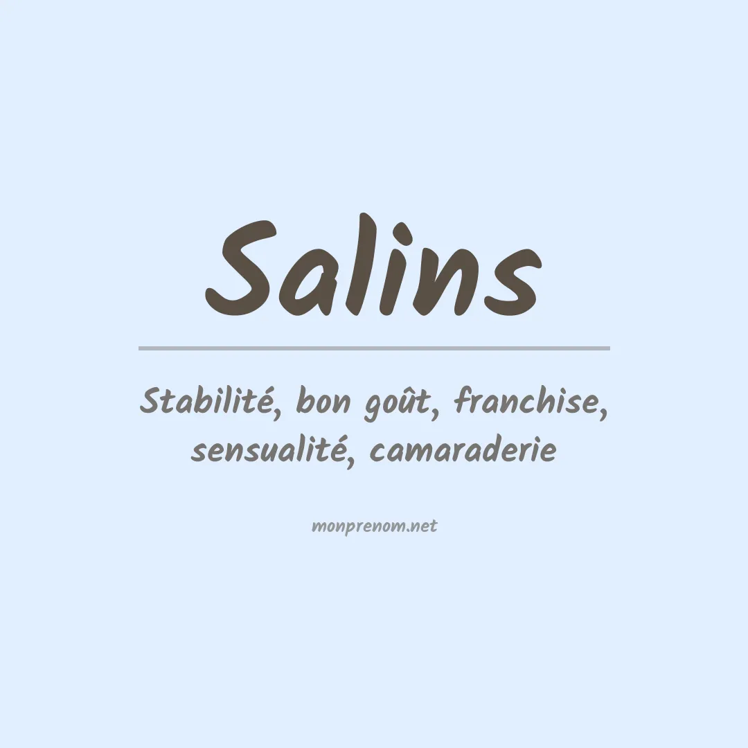 Prénom Salins