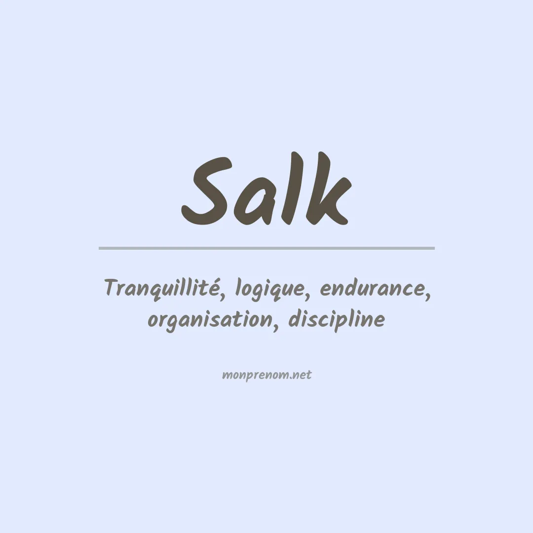 Prénom Salk