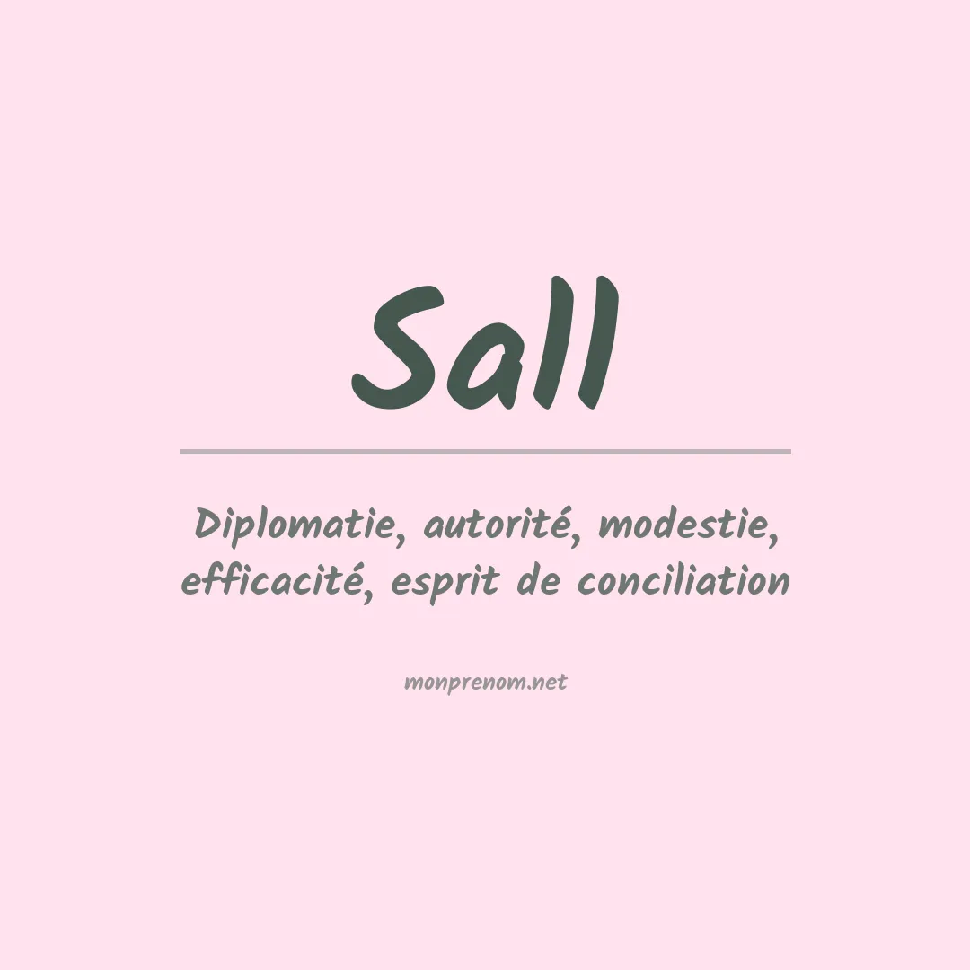 Prénom Sall
