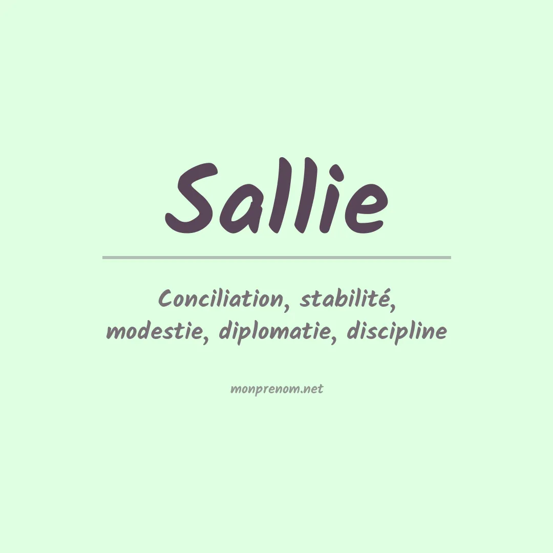 Prénom Sallie