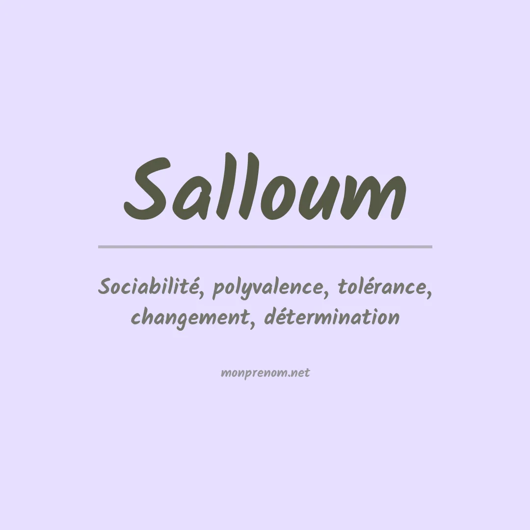 Prénom Salloum