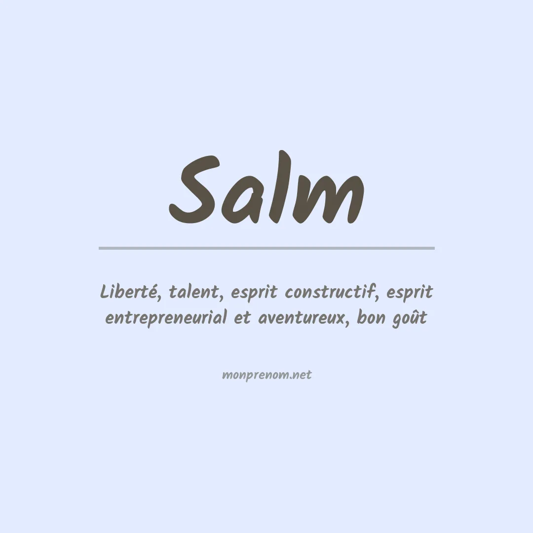 Prénom Salm