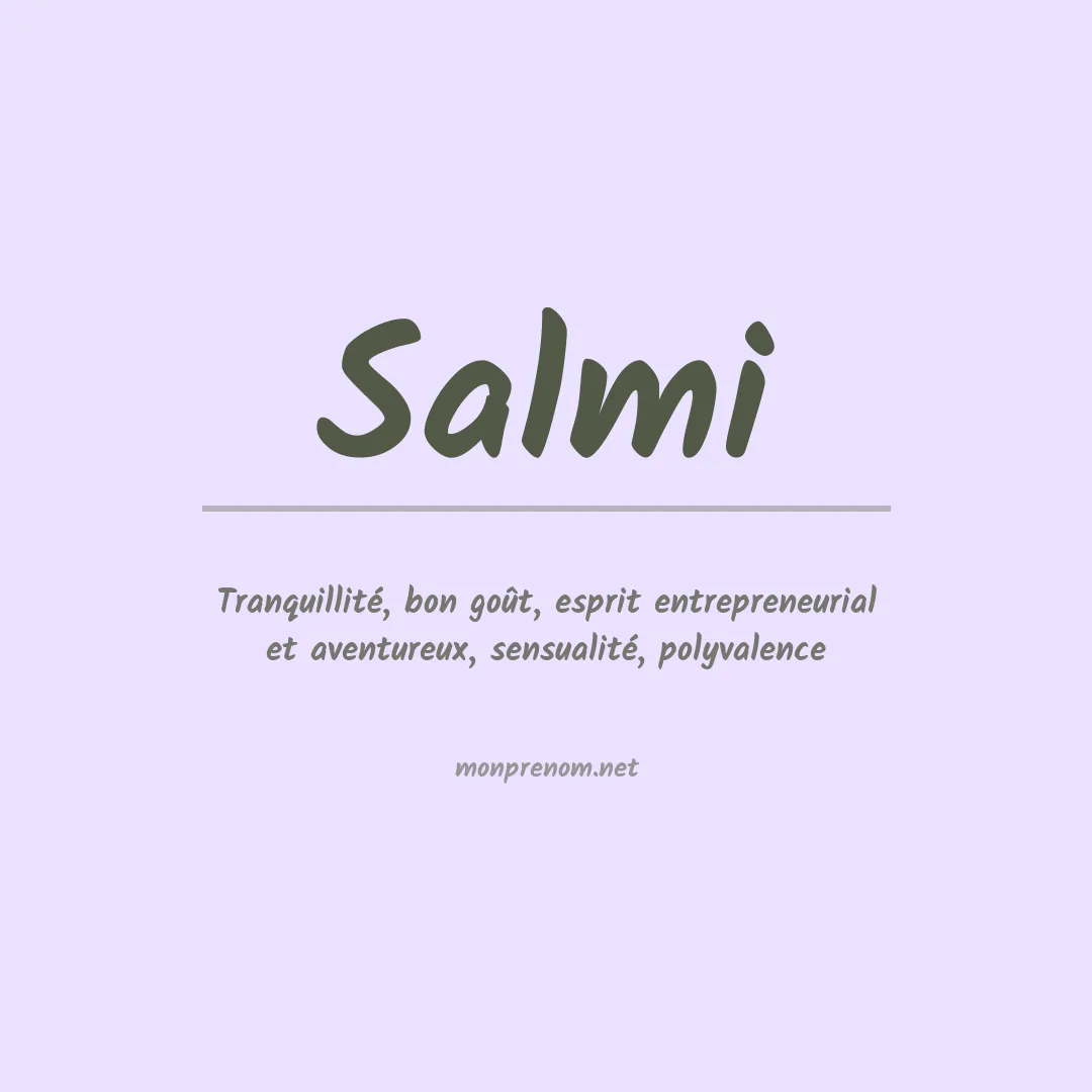 Prénom Salmi