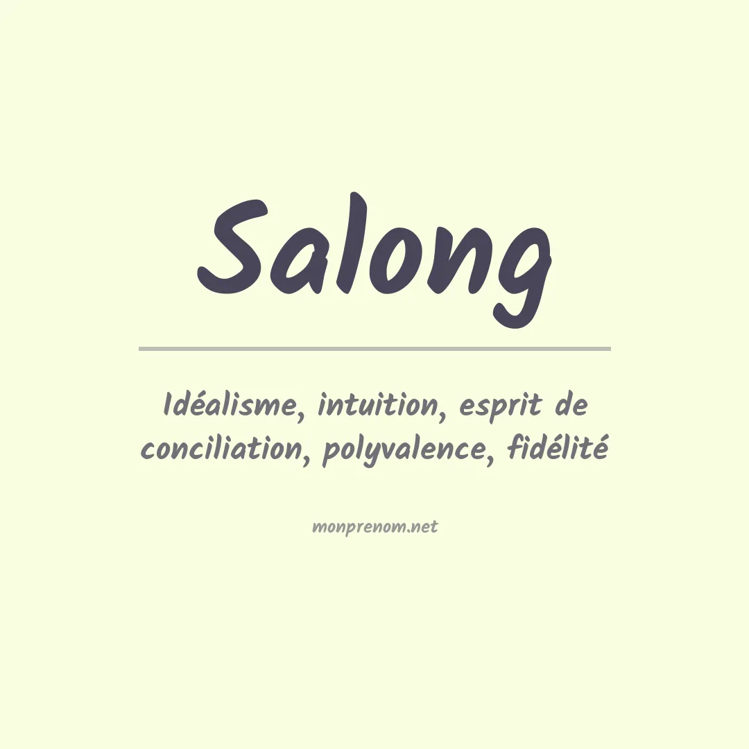 Prénom Salong