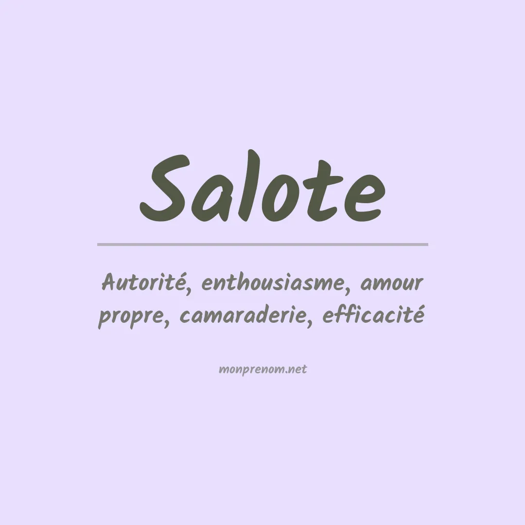 Prénom Salote