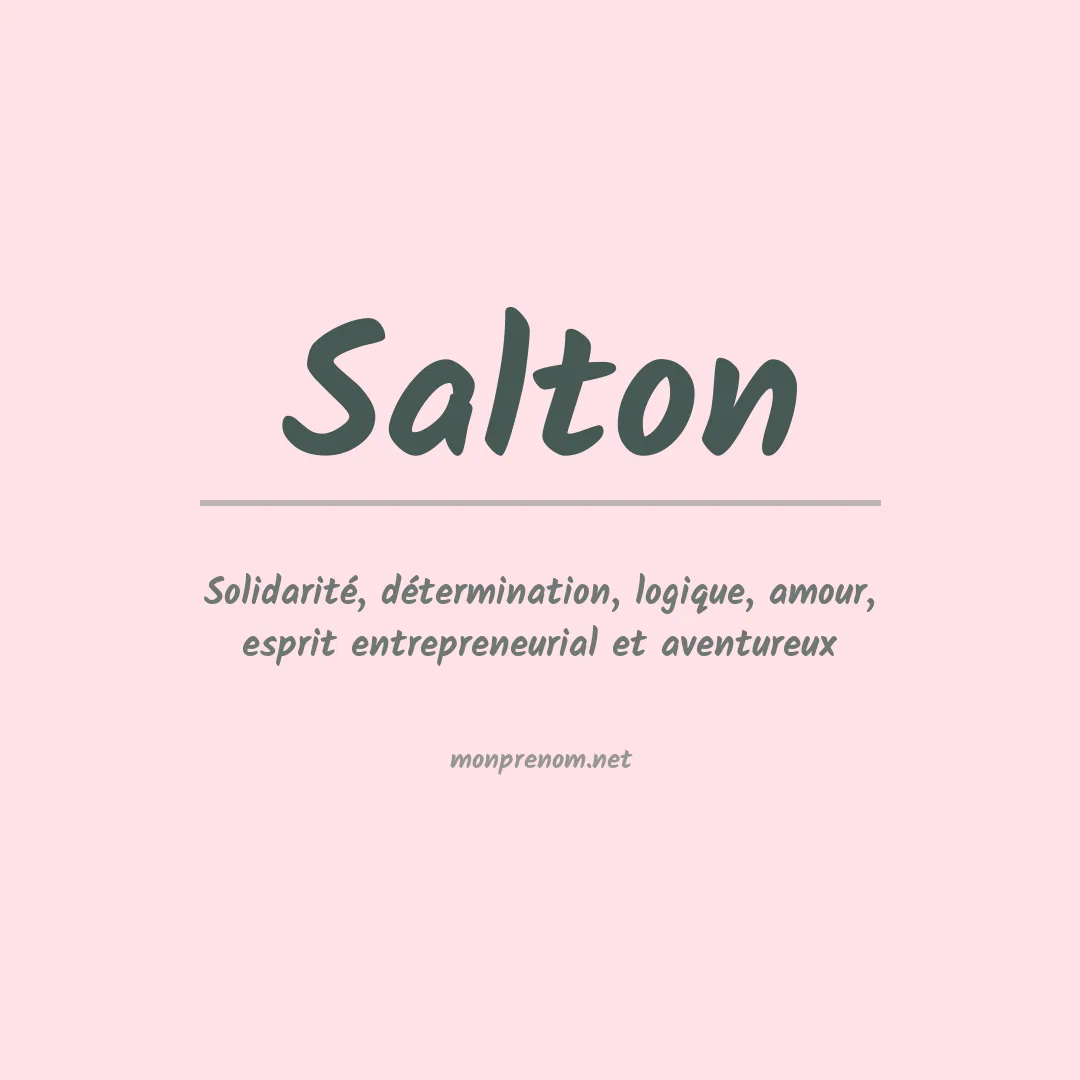 Prénom Salton