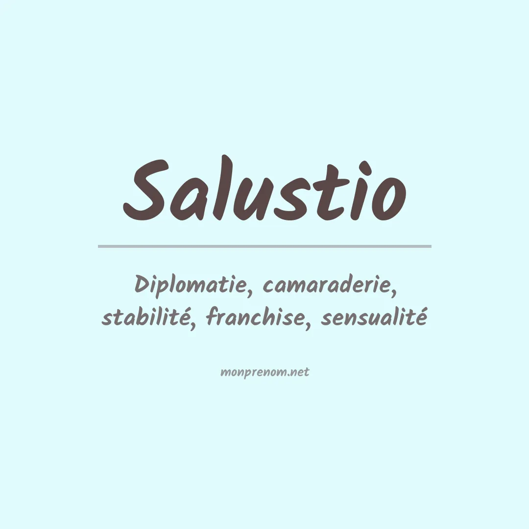 Signification du prénom Salustio