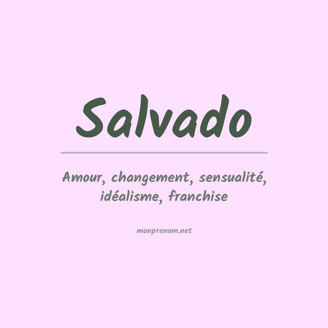 Prénom Salvado