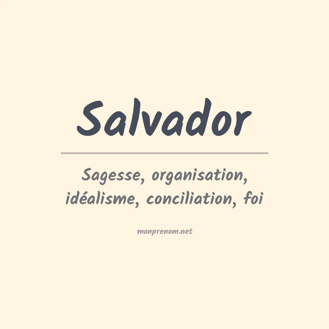 Prénom Salvador