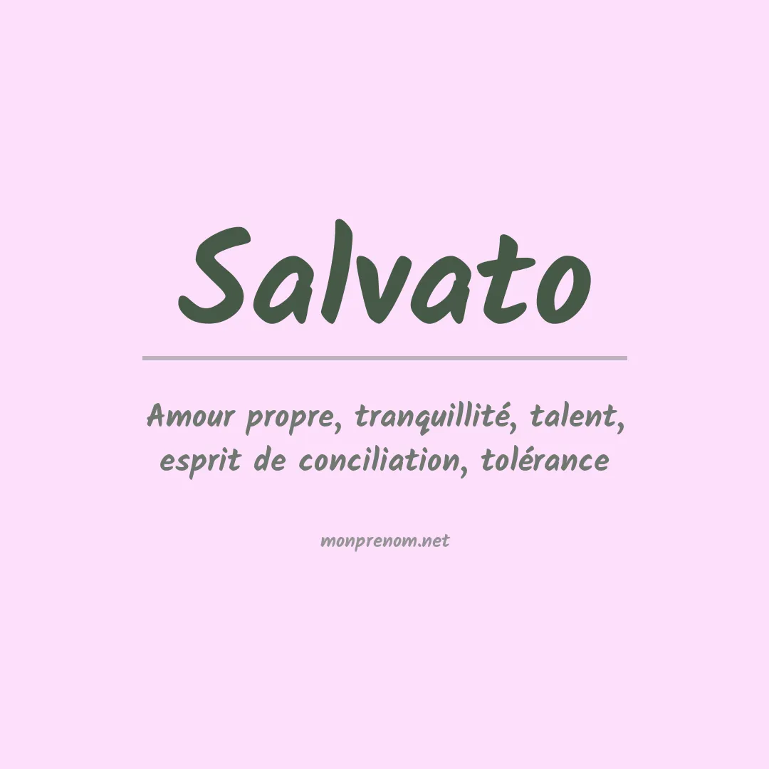 Prénom Salvato