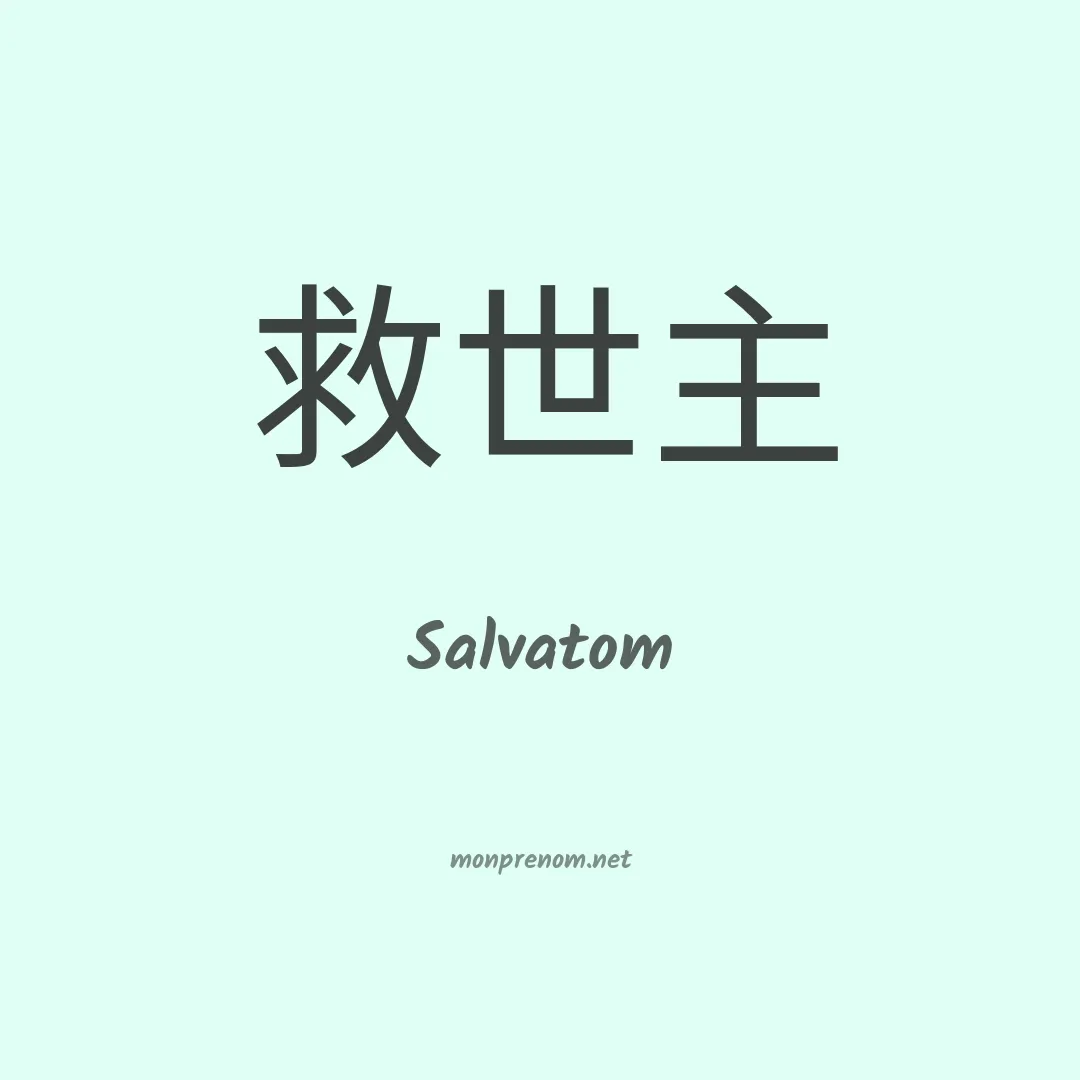 Salvatom en chinois