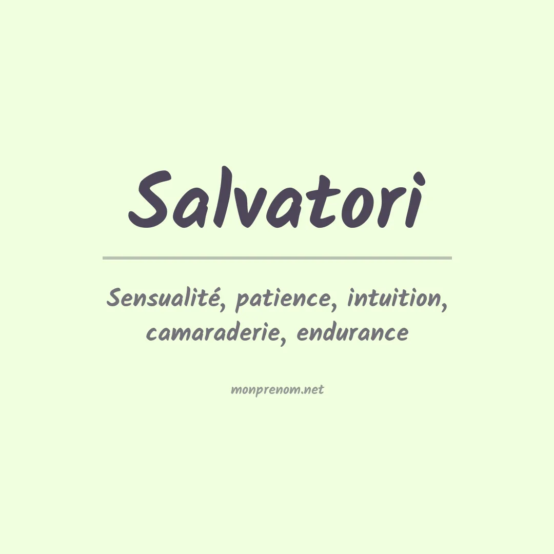 Prénom Salvatori