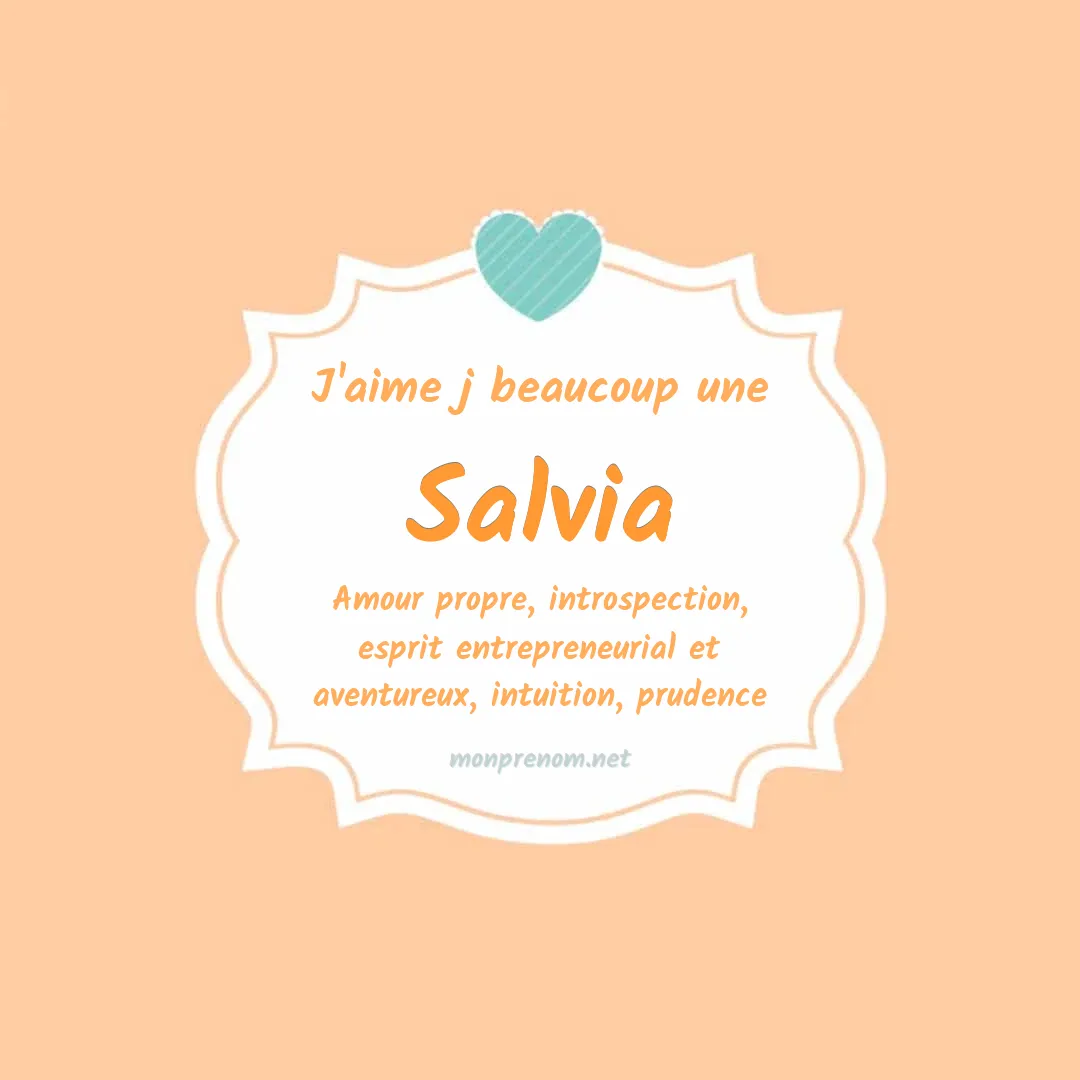 J'aime beaucoup Salvia