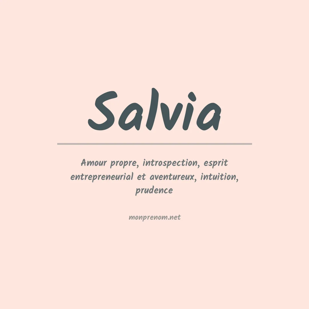 Prénom Salvia