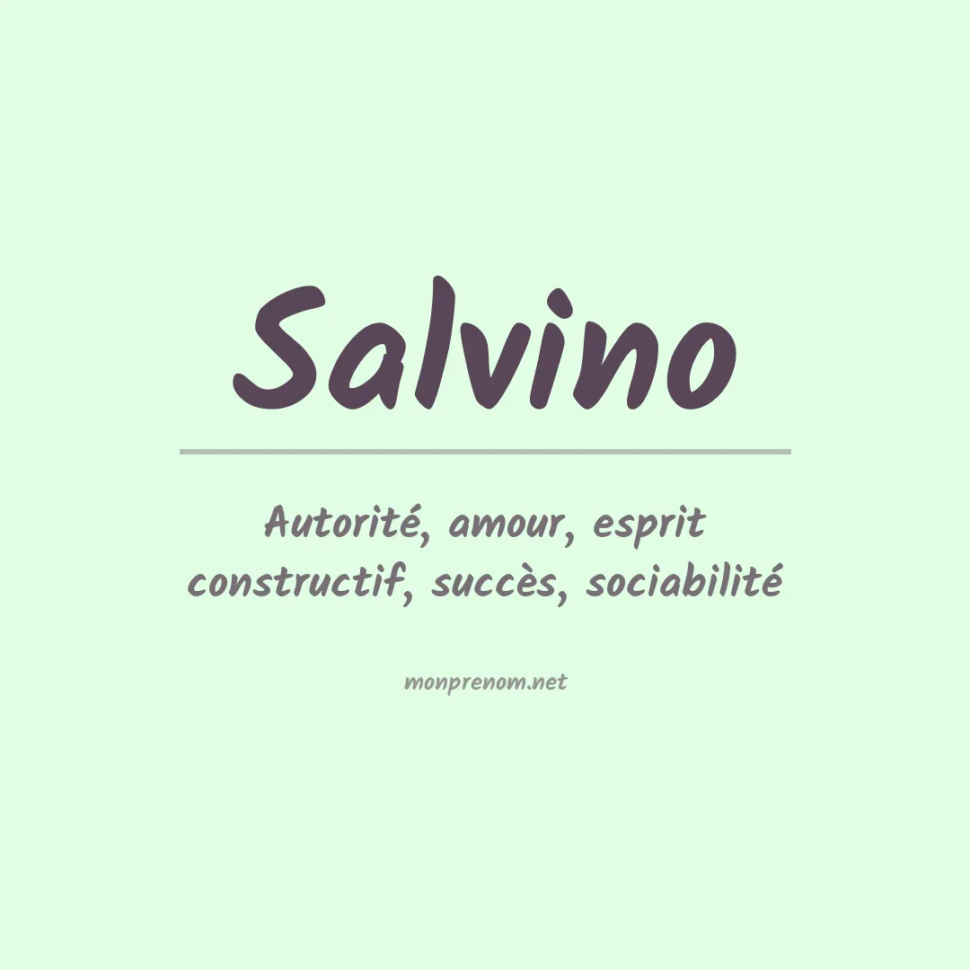 Prénom Salvino