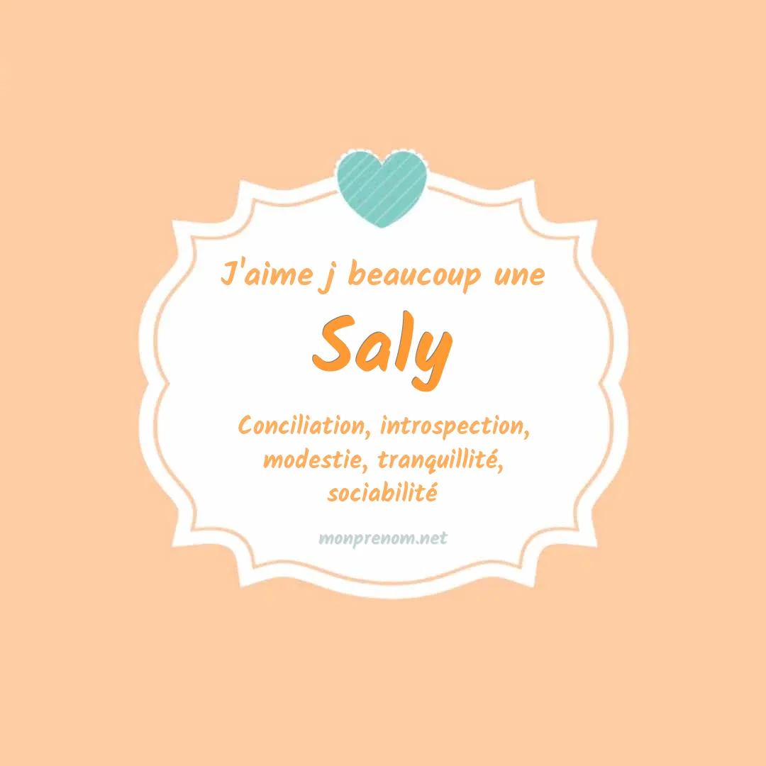 J'aime beaucoup Saly