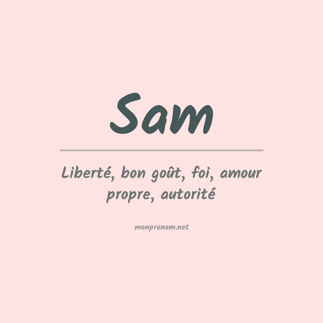 Prénom Sam