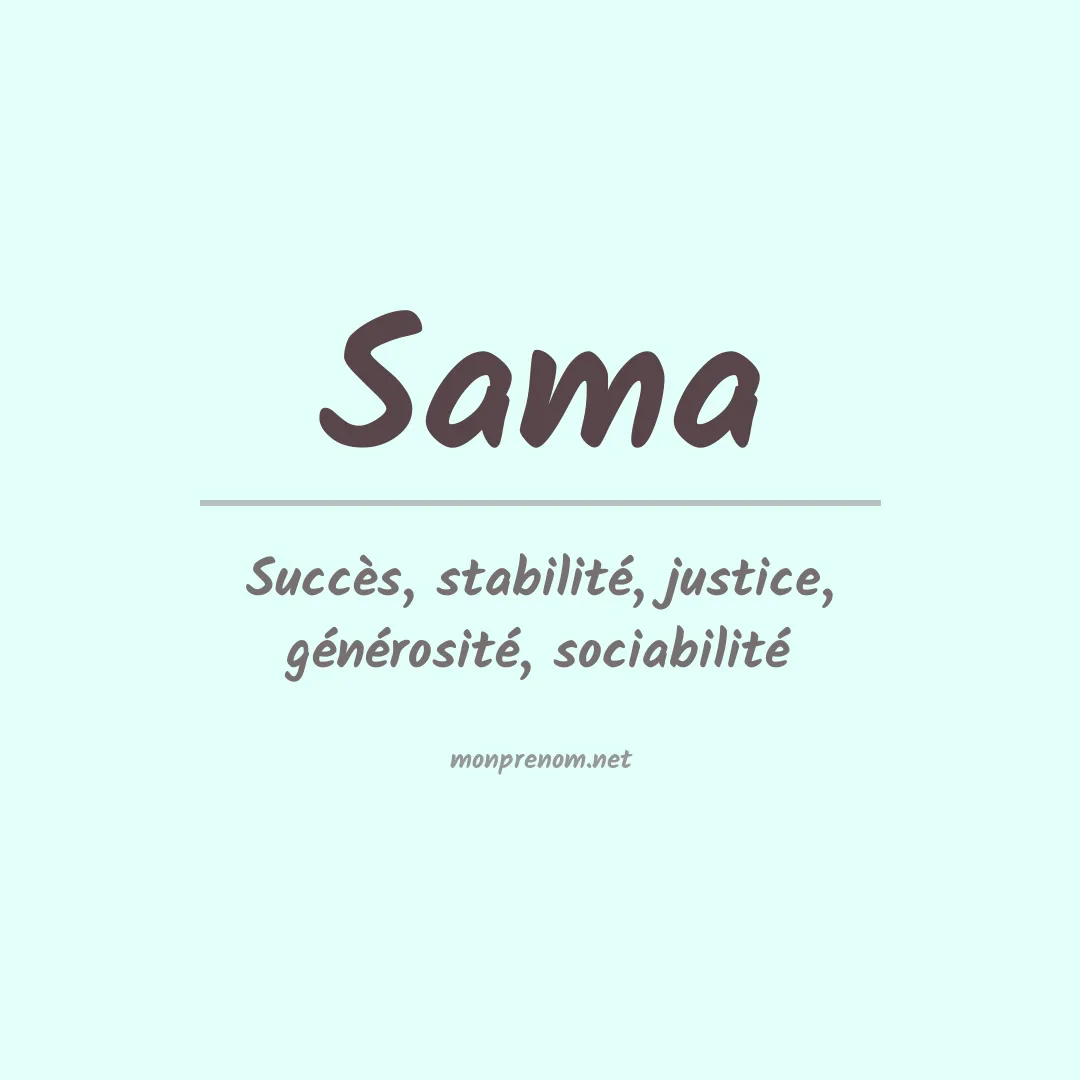 Prénom Sama