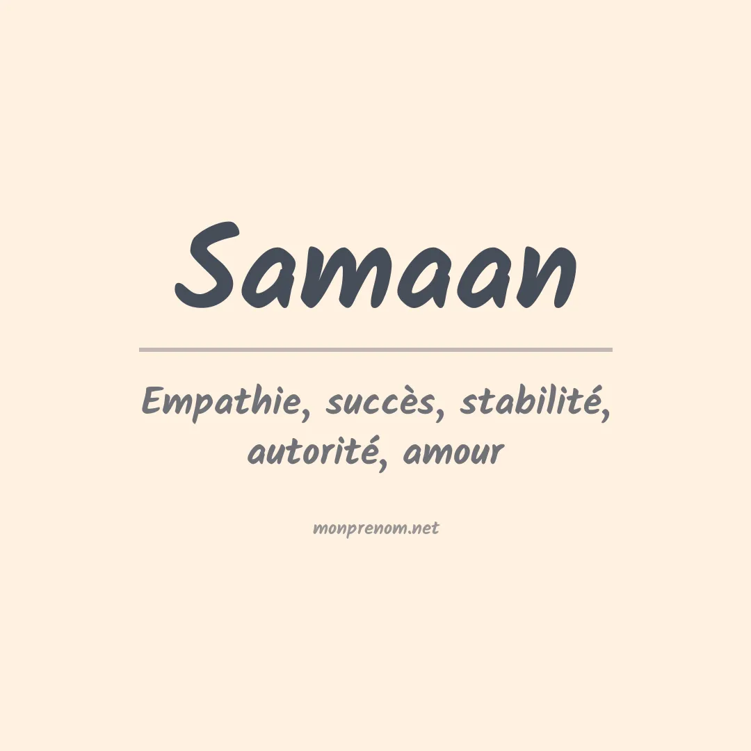 Prénom Samaan
