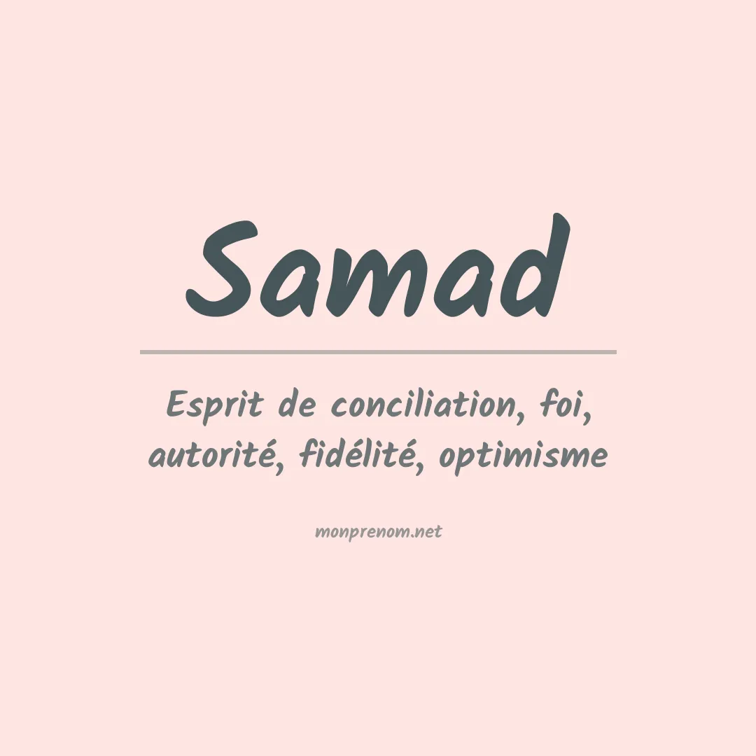 Prénom Samad