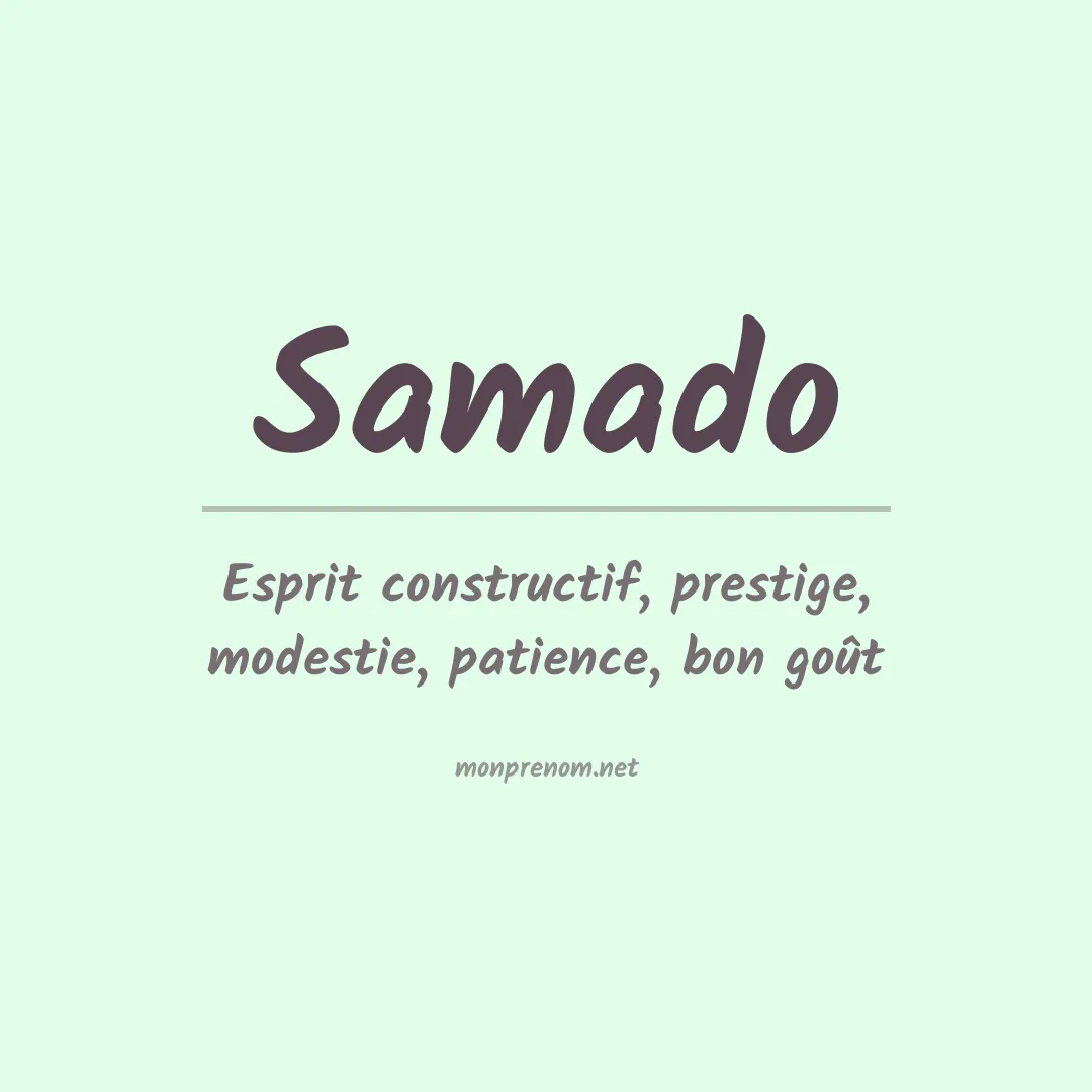 Prénom Samado