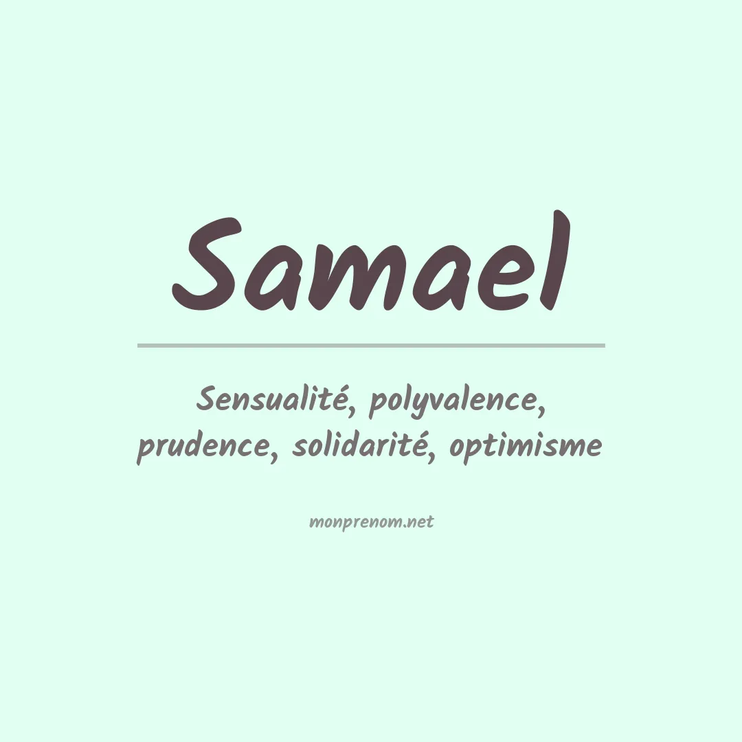 Prénom Samael