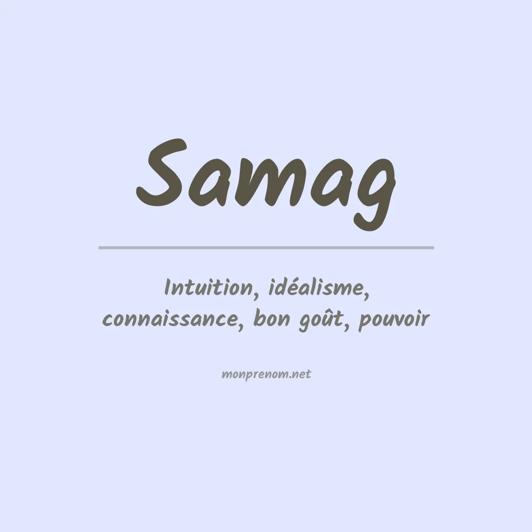 Prénom Samag