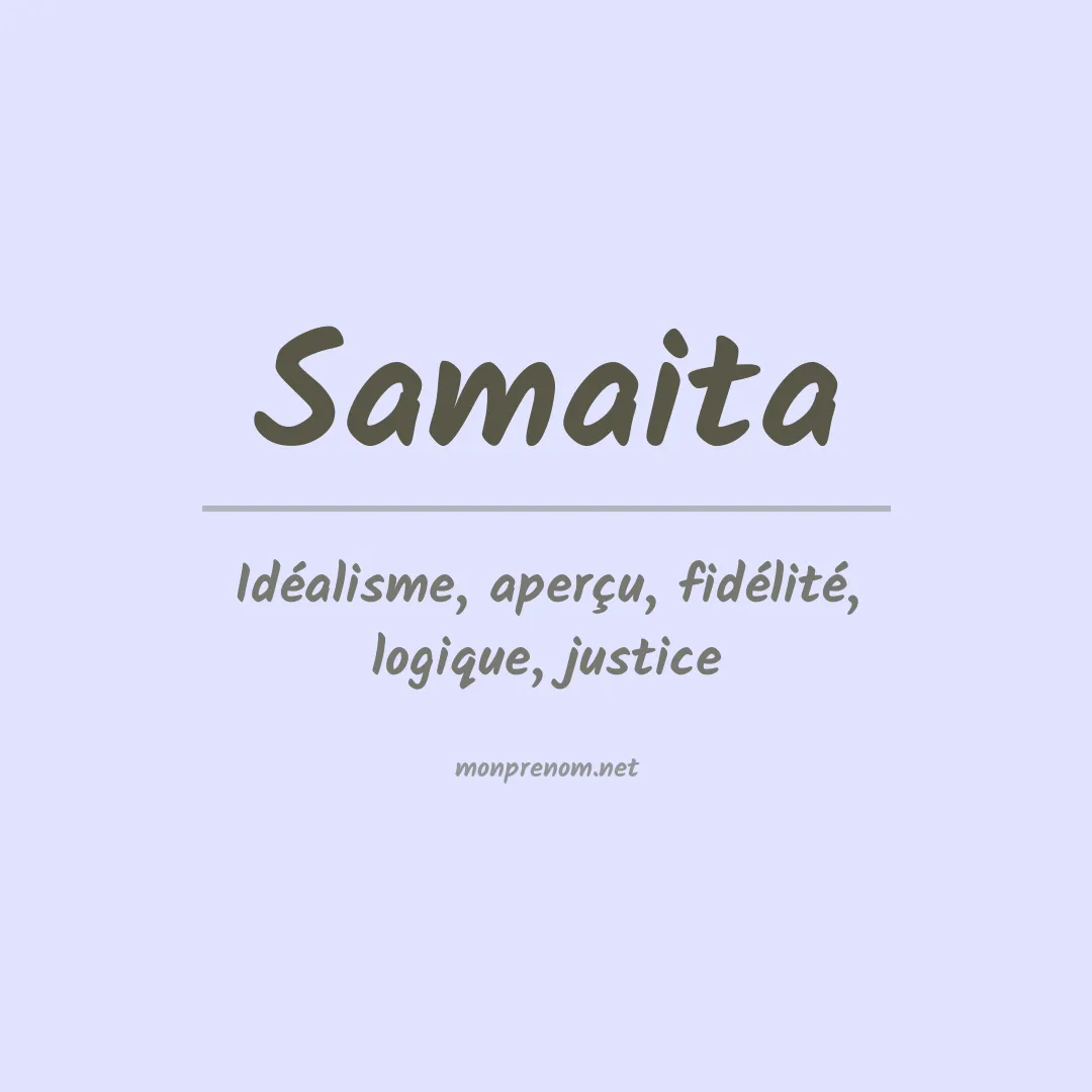 Prénom Samaita