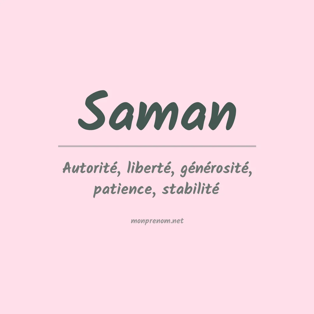 Prénom Saman
