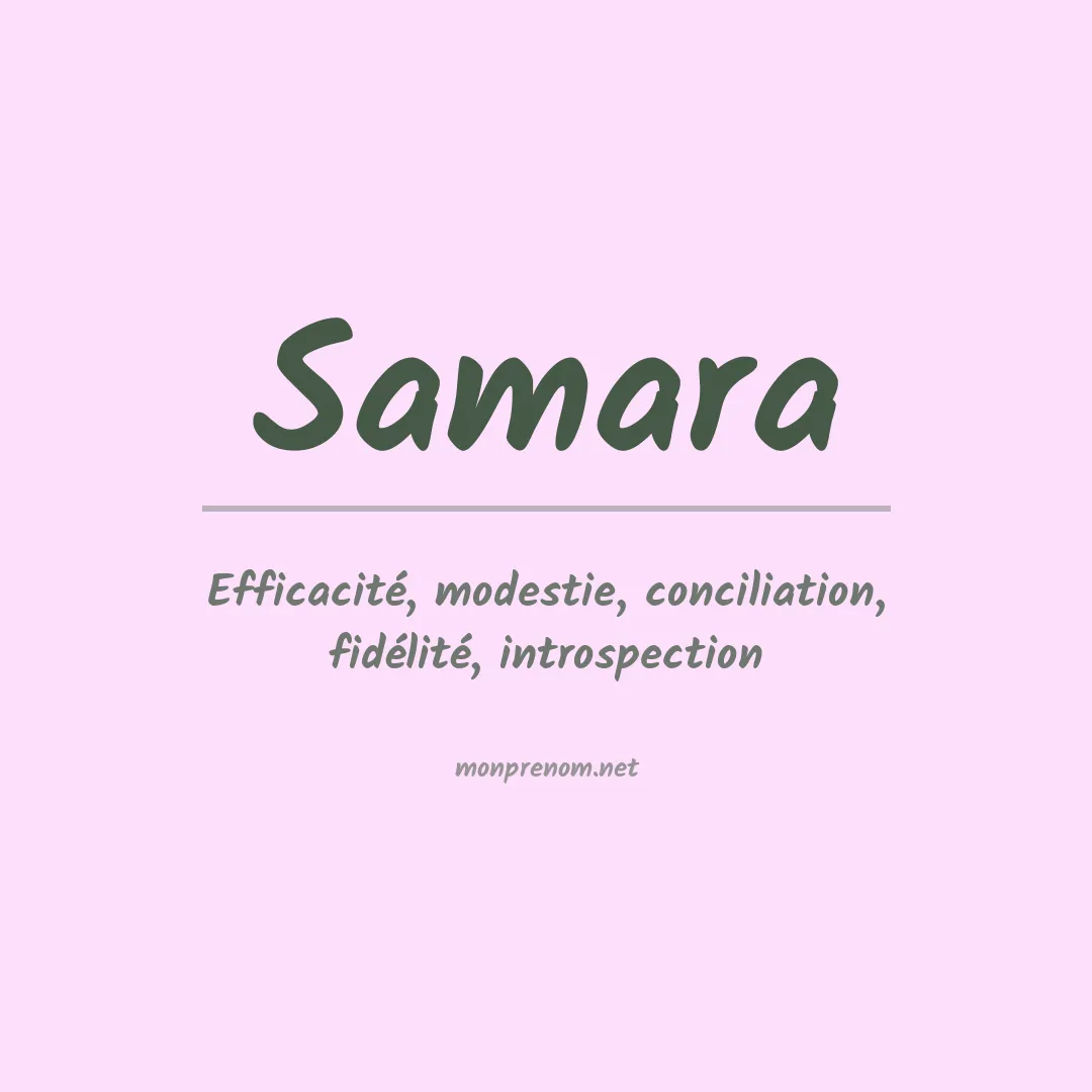 Prénom Samara