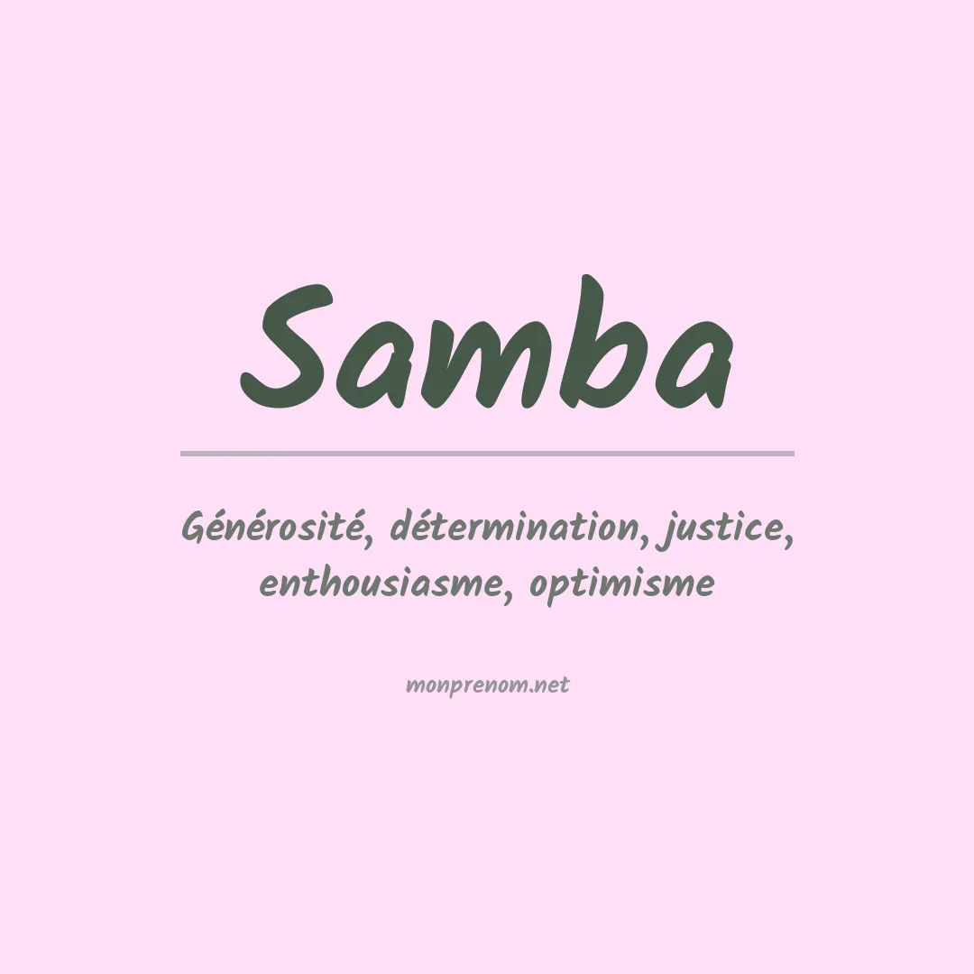 Prénom Samba