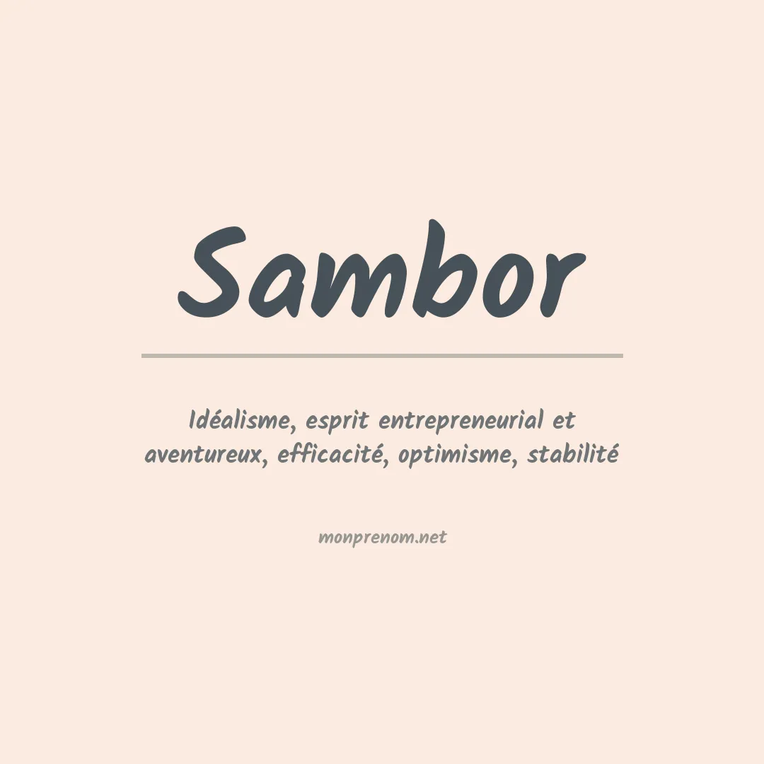 Prénom Sambor