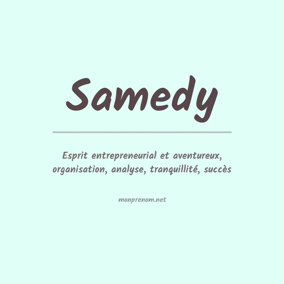 Prénom Samedy
