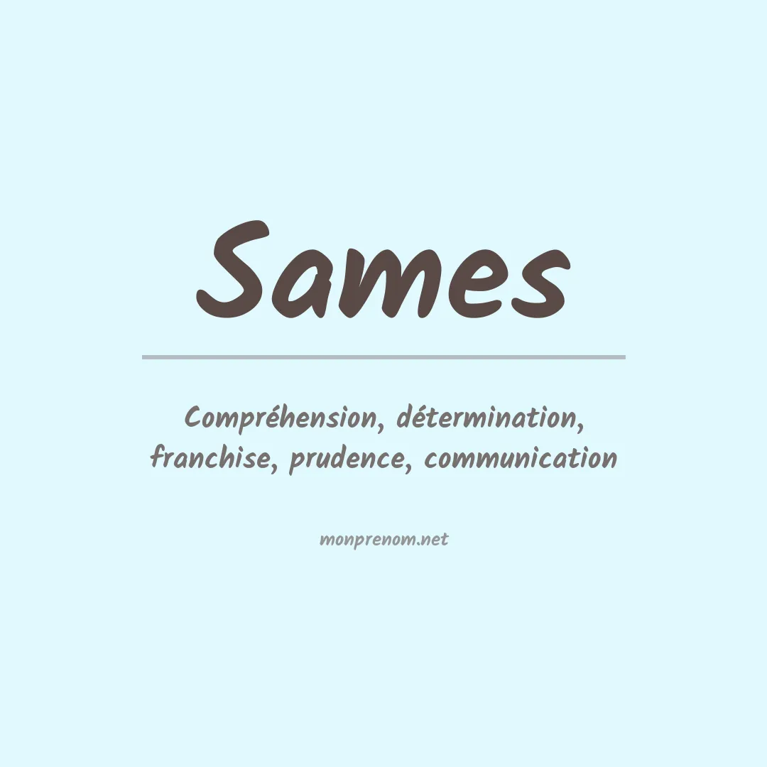 Prénom Sames