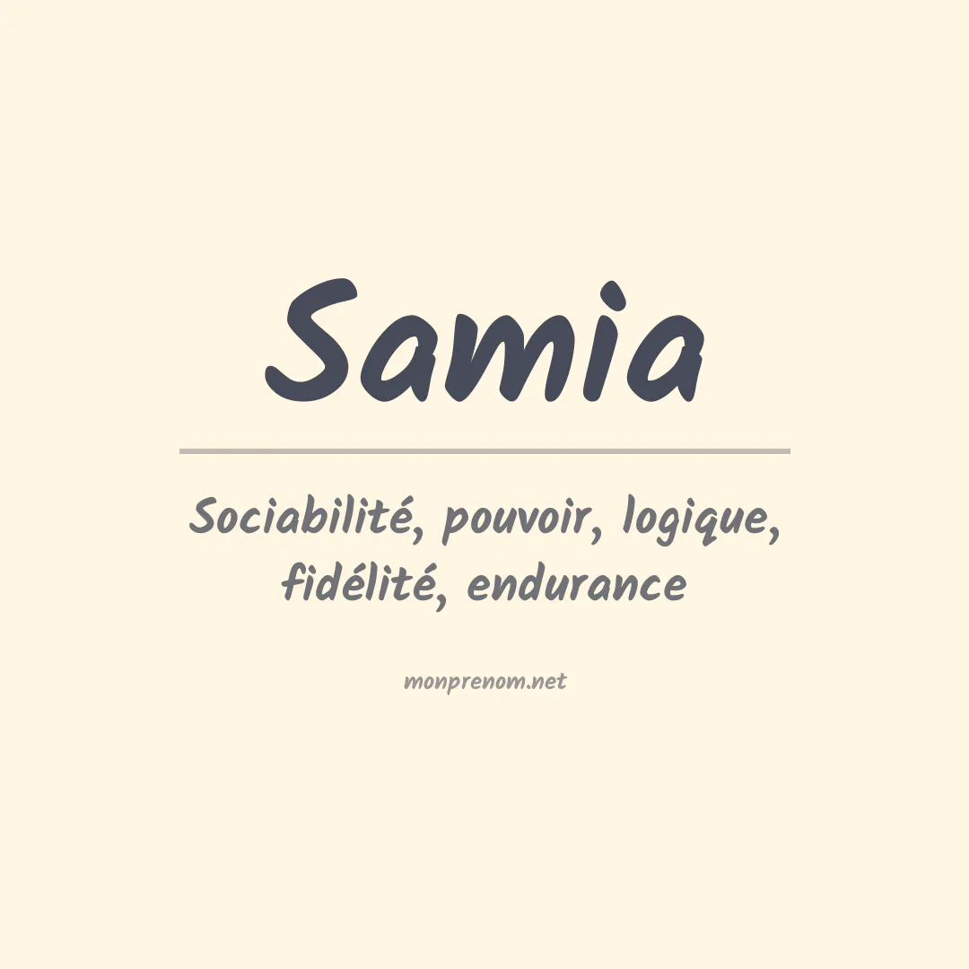 Prénom Samia